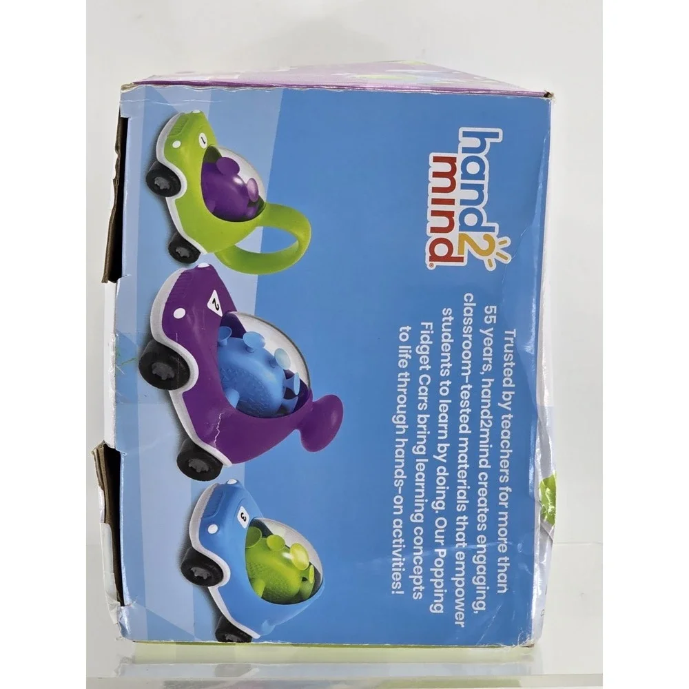 NEW hand2mind Popping Fidget Car 3 Cars Kids Toy Children's‎ Toy Sensory Toy